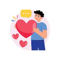 Kindness Concepts Style illustrations. EPS 10 File vector