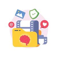 Memories Concepts Style illustrations. EPS 10 File stock illustration vector