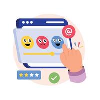 Feedback Concepts Style illustrations. EPS 10 File stock illustration vector