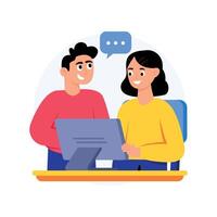 Collaboration Concepts Style illustrations. EPS 10 File stock illustration vector
