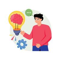 Think Concepts Style illustrations. EPS 10 File stock illustration vector
