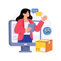 Complaint Resolution Concepts Style illustrations. EPS 10 File stock illustration vector