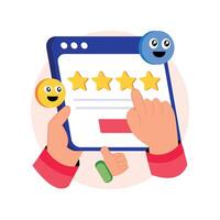 Customer Satisfaction Concepts Style illustrations. EPS 10 File stock illustration vector