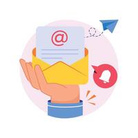 Email Support Concepts Style illustrations. EPS 10 File vector