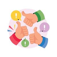 Shared Interests Concepts Style illustrations. EPS 10 File stock illustration vector