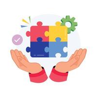 Problem Resolution Concepts Style illustrations. EPS 10 File stock illustration vector