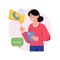 Customer Care Concepts Style illustrations. EPS 10 File stock illustration vector