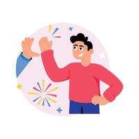 Trust Concepts Style illustrations. EPS 10 File vector
