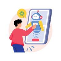 Chatbot Support Concepts Style illustrations. EPS 10 File stock illustration vector