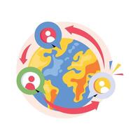 Connection Concepts Style illustrations. EPS 10 File stock illustration vector