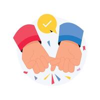 Promise Concepts Style illustrations. EPS 10 File stock illustration vector