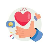 Respect Concepts Style illustrations. EPS 10 File vector