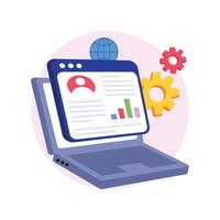 Interaction Management Concepts Style illustrations. EPS 10 File stock illustration vector