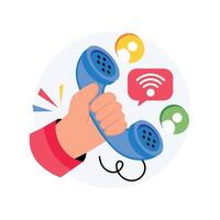 Conversation Concepts Style illustrations. EPS 10 File stock illustration vector