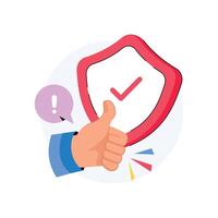 Dependability Concepts Style illustrations. EPS 10 File stock illustration vector