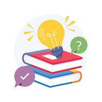 Knowledge Base Concepts Style illustrations. EPS 10 File stock illustration vector