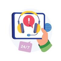 Client Service Concepts Style illustrations. EPS 10 File stock illustration vector
