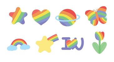 Set of Pride day symbol , symbol for Pride day vector