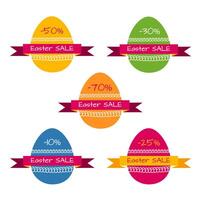 Tags templates for Easter sale vector