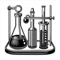 Titration Setup Illustrations vector