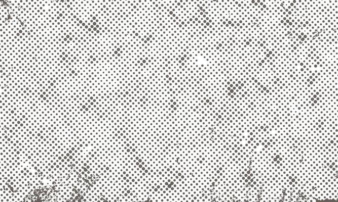 Abstract Dotted Halftone Retro Paper Print Texture Desaturated Filter