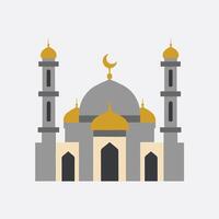 Stylized Simple Artwork Of A Majestic Mosque vector