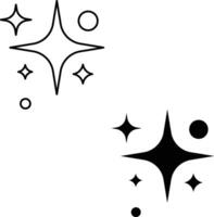 Clean icon. Easy cleaning symbol. Sparkling and twinkling sign. Futuristic sparkle logo. flat style. vector