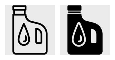 Two bottles of oil with a drop of oil in each vector