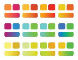 Colorful squares with different colors vector