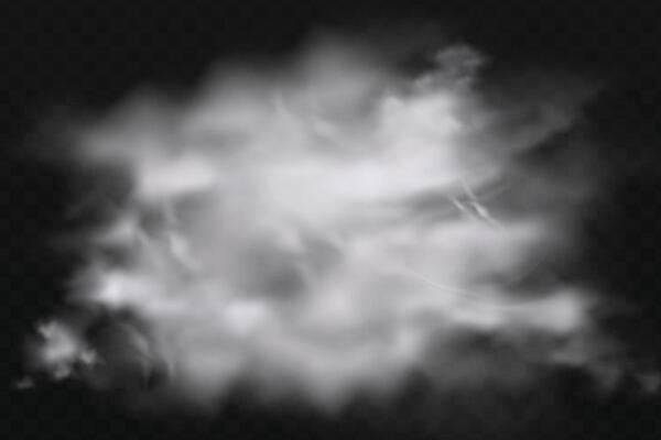 Smoke cloud on black background design