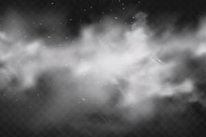 A black and white image of a cloud vector