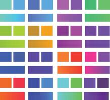 Colorful squares with different colors and sizes vector