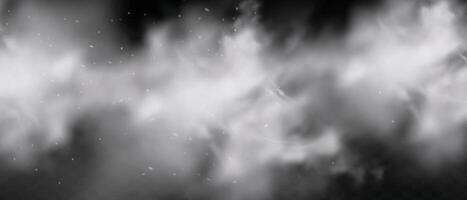 A black and white image of a white cloud vector