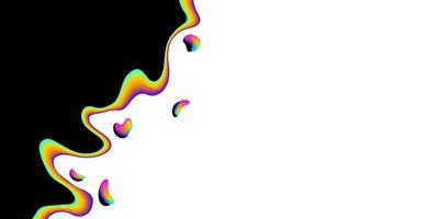 Abstract colorful fluid design. Backdrop with liquid gradient shapes. Modern background with white empty space for text vector