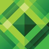 Green background with squares and triangles vector