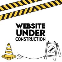 Website under construction vector