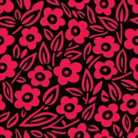Elegant wavy line red pattern with fluid and organic shapes vector