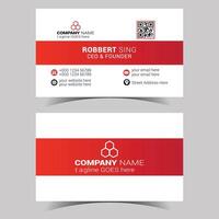 Modern creative business card design vector