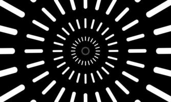 Radial lines circle pattern. Rotating lines in spiral form. monochrome shape pattern. vector