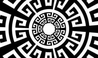 Abstract circular ornament. Ethnic mandala. Stylized sun symbol. Rosette of geometric elements. Tribal ethnic motif. ancient retro motif. vector