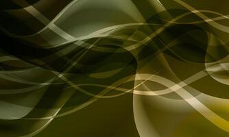 Abstract glowing wave lines on dark yellow background. Dynamic wave pattern. soft color. vector