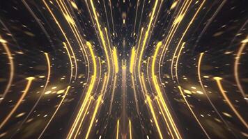 Abstract background animation with glittering shiny gold particles and golden shooting stars. This luxury glamorous awards ceremony motion background animation is full HD and a seamless loop. video