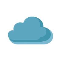 Cloud icon flat design illustration vector
