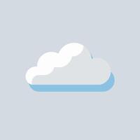 A cloud icon on a gray background vector