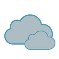 Clouds icon illustration vector