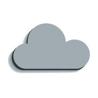 Cloud icon isolated on white background illustration vector