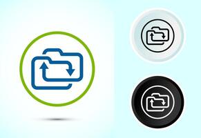 Data exchange icon design, Data transfer sign for apps and websites vector