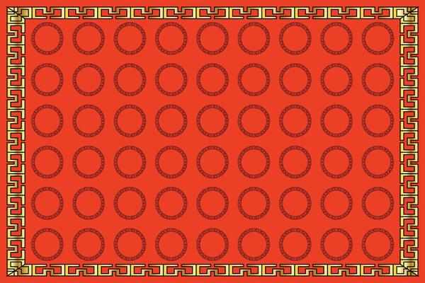 Special Asian style design with red and gold tones