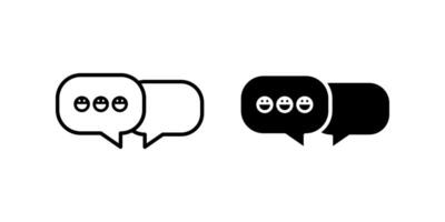 Feedback icons set. Chatting sign. for mobile concept and web design. illustration on white background vector