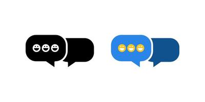 Feedback icons set. Review Symbol. Chatting sign. for mobile concept and web design. illustration on white background vector